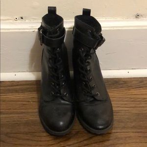 Heeled Combat Boots